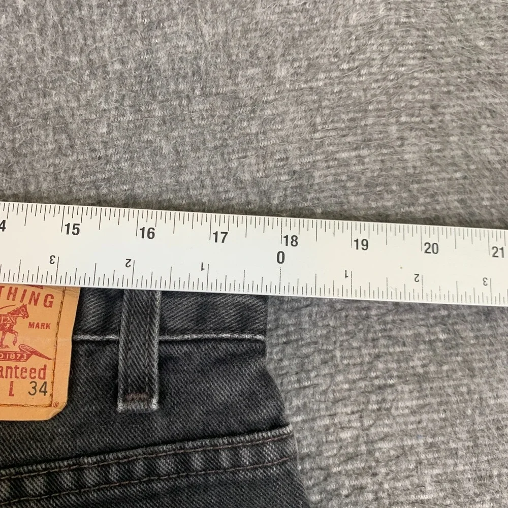 Vintage Levis 560 Jeans Mens 36x34 Black Denim Loose Fit Tapered Skate 90s